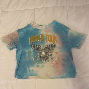 Small Tie-Dye Cropped Tee